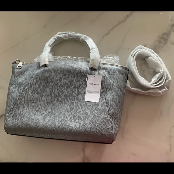 ✨BNWT✨COACH Prairie Silver-Granite Satchel bag - Picture 2 of 7